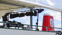 Technik Equipment auf dem DJ House Boat